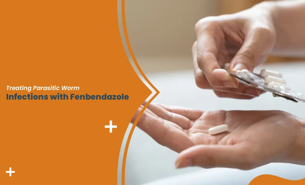 Treatment Timing for Worm Infestation in Animals illustrated with antiparasitic medication being dispensed for effective deworming and internal parasite treatment.